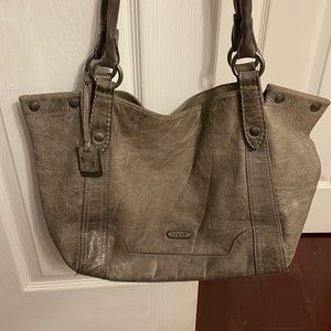 Frye Melissa bag. Grey distressed. Great condition no stains inside.